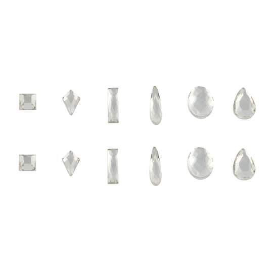 Jewel Shapes Glass Flatback Rhinestones by Bead Landing